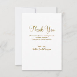 Tarjeta de agradecimiento de tipo moderno simple