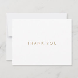 Tarjeta de agradecimiento de tipografía dorada chi