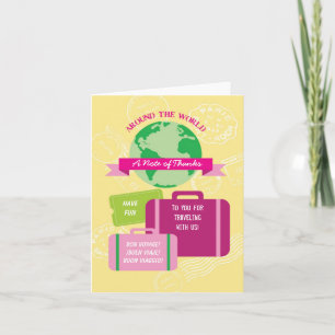 Tarjeta de agradecimiento de todo el mundo