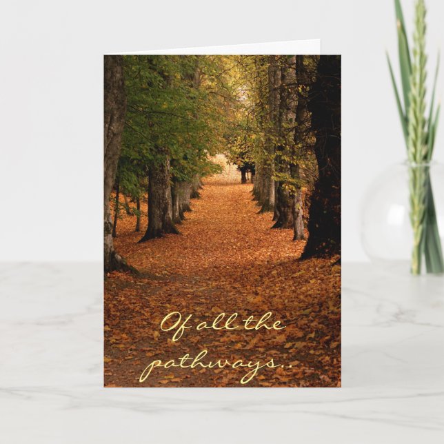 Tarjeta De Agradecimiento De todos los caminos (Anverso)