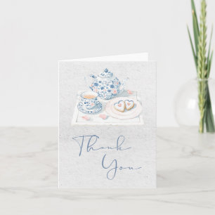Tarjeta de agradecimiento de toile chinoiserie fra