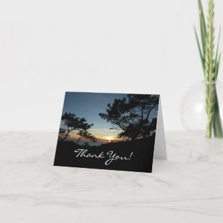 Tarjeta de agradecimiento de Torrey Pine Sunset II