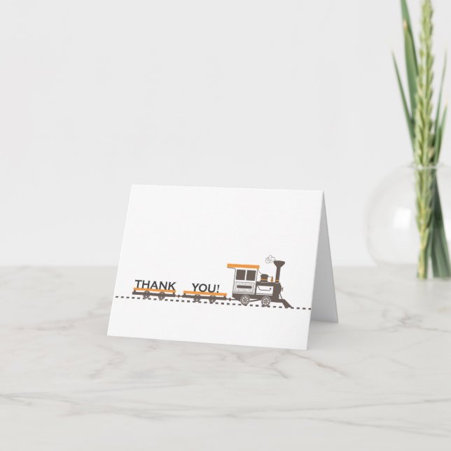 Tarjeta de agradecimiento de tren (Anverso)