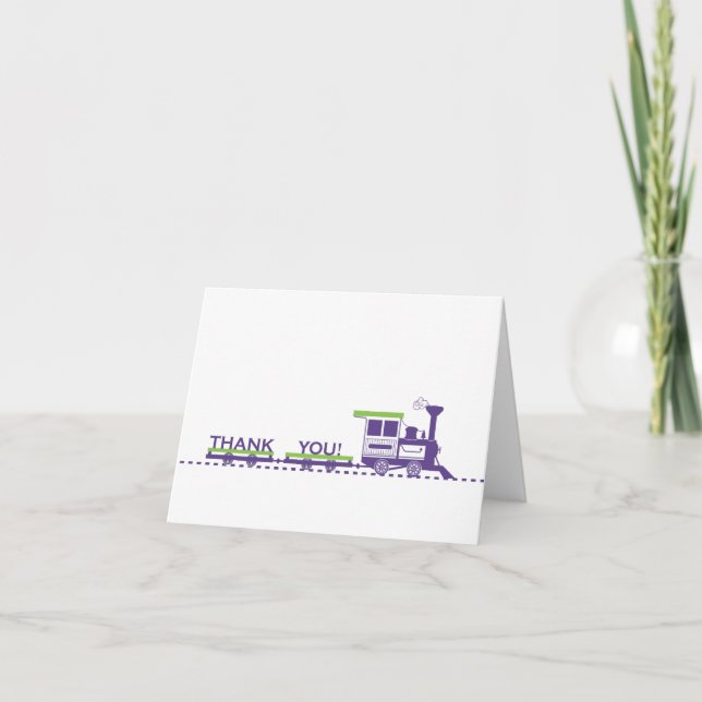 Tarjeta de agradecimiento de tren (Anverso)