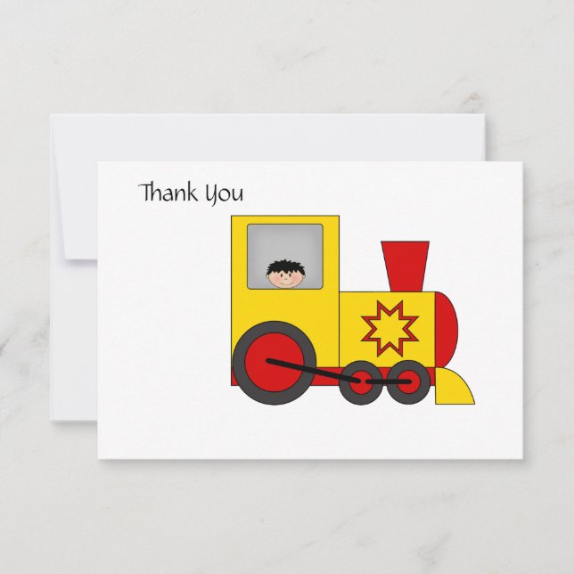 Tarjeta de agradecimiento de tren (Anverso)