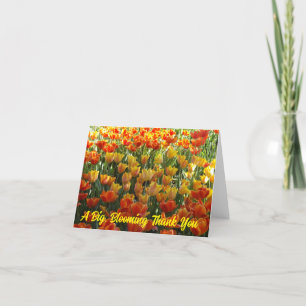 Tarjeta de agradecimiento de Tulips