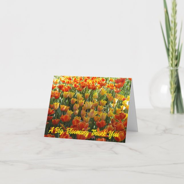 Tarjeta de agradecimiento de Tulips (Anverso)