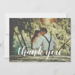 Tarjeta de agradecimiento de un Boda fotográfico