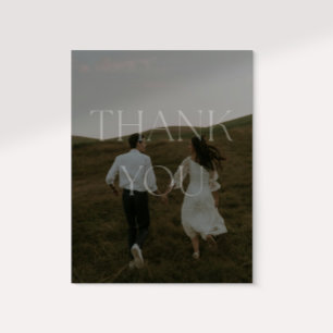 tarjeta de agradecimiento de un boda fotográfico m