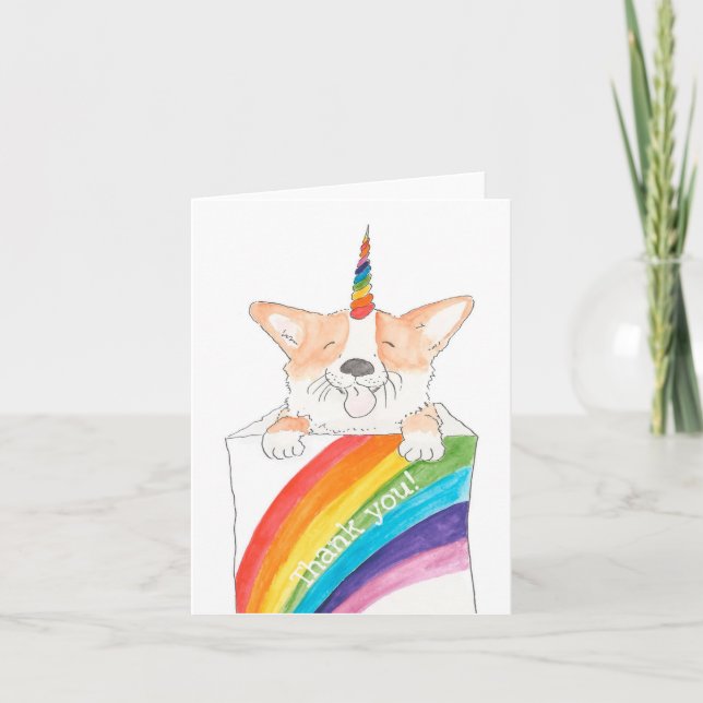 Tarjeta de agradecimiento de Unicorgi (Anverso)