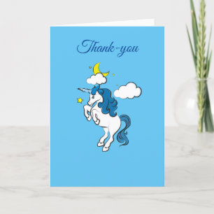 Tarjeta de agradecimiento de Unicorn