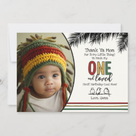 Tarjeta de agradecimiento de uno y amor