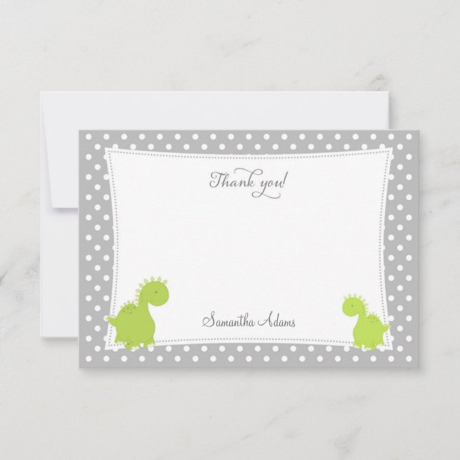 Tarjeta de agradecimiento de Ute Dinosaur (Anverso)