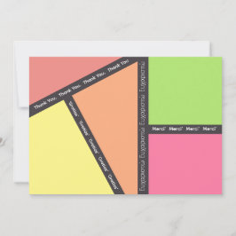 Tarjeta de agradecimiento de varios idiomas