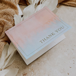 Tarjeta de agradecimiento de verano Sunset Waterco