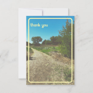 Tarjeta de agradecimiento de Vintage Sunny Park
