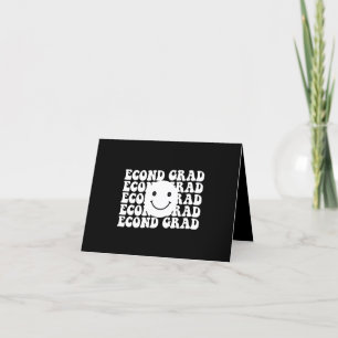 Tarjeta De Agradecimiento De vuelta a la escuela de segundo grado