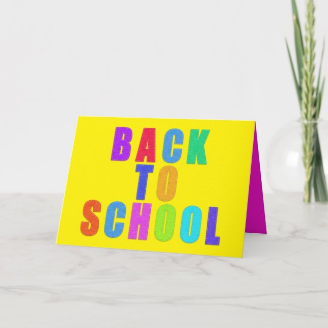 Tarjeta De Agradecimiento De vuelta al estímulo escolar para los niños estud (Anverso)