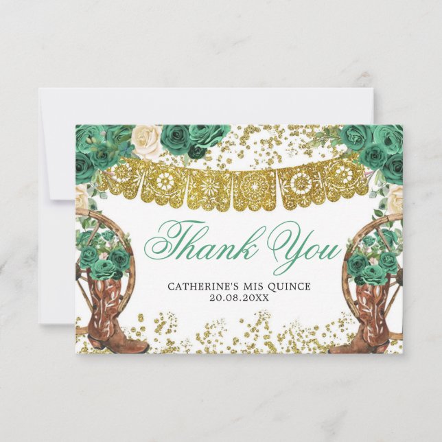 Tarjeta de agradecimiento de Western Green Hunter  (Anverso)