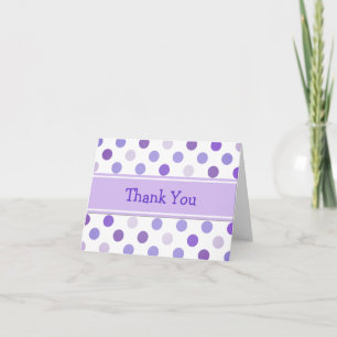 Tarjeta de agradecimiento de Whimsical Polka Dot