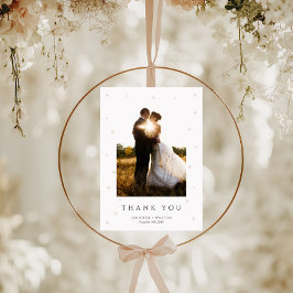 Tarjeta de agradecimiento de White Pearls Boda