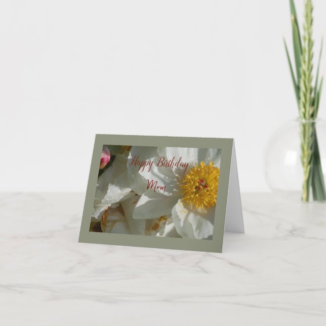 Tarjeta de agradecimiento de White Peony (Anverso)
