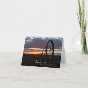 Tarjeta de agradecimiento de Wildfire Sunset