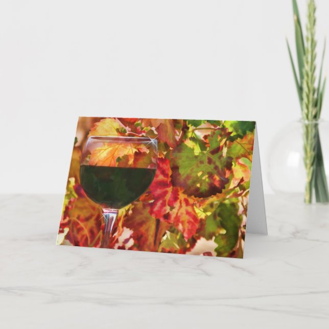 Tarjeta de agradecimiento de Wine Country (Anverso)