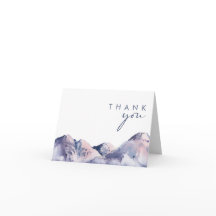 Tarjeta de agradecimiento de Winter Mountain