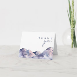 Tarjeta de agradecimiento de Winter Mountain