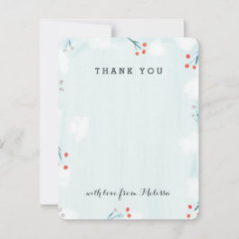 Tarjeta de agradecimiento de Winter Wonderland Bab