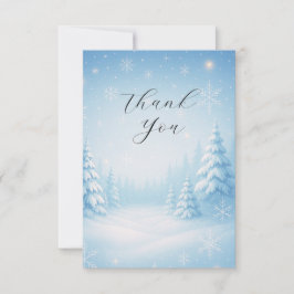 Tarjeta de agradecimiento de Winter Wonderland Bod