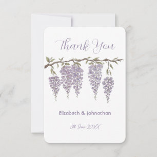 Tarjeta de agradecimiento de Wisteria