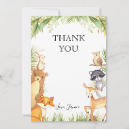 Tarjeta de agradecimiento de Woodland