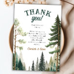 Tarjeta de agradecimiento de Woodland Baby Shower<br><div class="desc">Tarjeta de agradecimiento de Woodland Baby Shower</div>