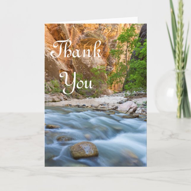 Tarjeta de agradecimiento de Zion Narrows (Anverso)