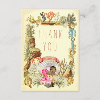 Tarjeta De Agradecimiento Debajo de la princesa étnica Thank You de la