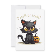 ¿Deceit o Treat? Halloween de Gato Negro Divertido