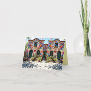 Tarjeta De Agradecimiento Deco de la casa de las flores de Italia