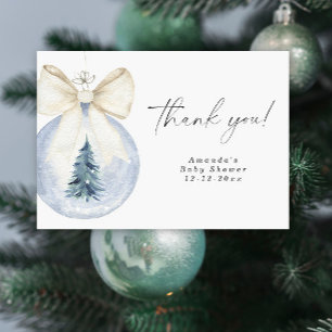 Tarjeta De Agradecimiento Decoración del árbol de Navidad Baby shower Gracia