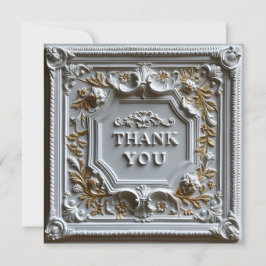 Tarjeta De Agradecimiento decorativo, ornamental y texturado