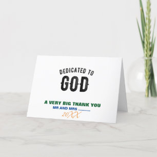 TARJETA DE AGRADECIMIENTO DEDICADO A DIOS PERSONALIZABLE GUAY TEXTO NEGRO