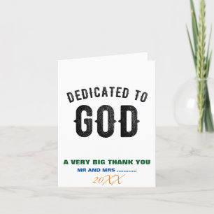TARJETA DE AGRADECIMIENTO DEDICADO A DIOS PERSONALIZABLE GUAY TEXTO NEGRO