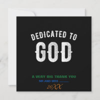 DEDICADO A DIOS TEXTO BLANCO FRESCO PERSONALIZABLE