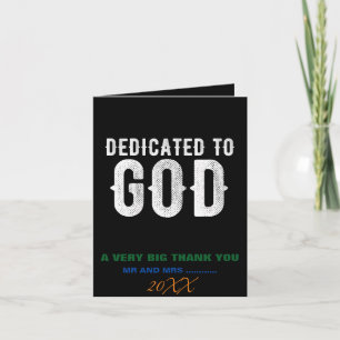 TARJETA DE AGRADECIMIENTO DEDICADO A DIOS TEXTO BLANCO PERSONALIZABLE GENIAL