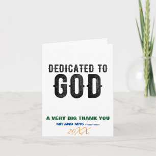 TARJETA DE AGRADECIMIENTO DEDICADO A DIOS TEXTO NEGRO GENIAL PERSONALIZABLE
