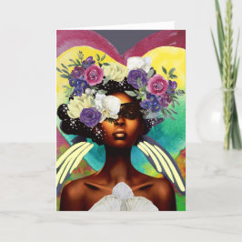 Tarjeta De Agradecimiento Deep Find Your Inner Strress Black Woman