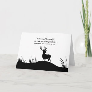 Tarjeta De Agradecimiento Deer in Love Memory Recuerden Memorial funeral
