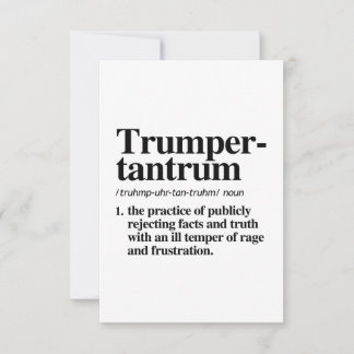 Tarjeta De Agradecimiento Definición de la trama del Trumper