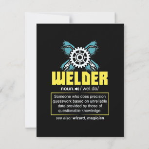 Tarjeta De Agradecimiento Definición de soldadura